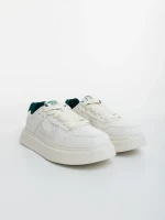 Мъжки бежови с зелено спортни обувки от екологична кожа Creed