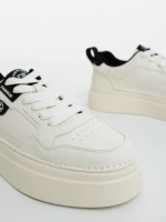 Мъжки бежови с черно спортни обувки от еко кожа Mitchell