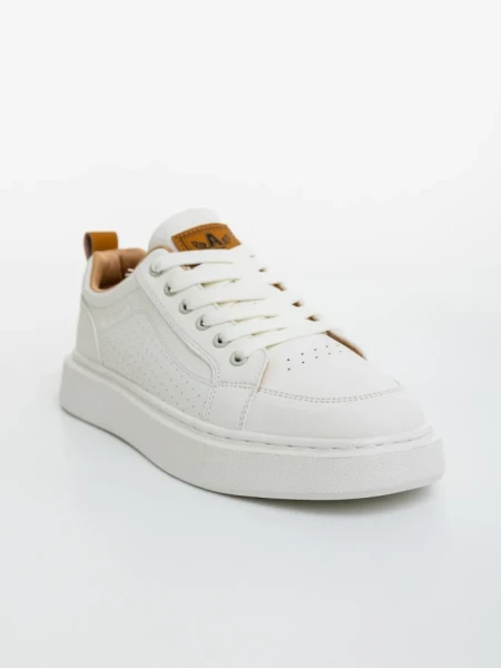 Бежови мъжки спортни обувки от еко кожа Marston