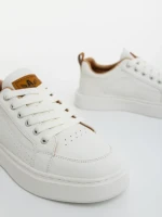 Бежови мъжки спортни обувки от еко кожа Marston