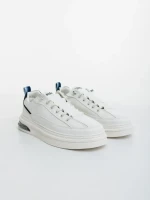 Мъжки бели с синю спортни обувки от еко кожа Kenney