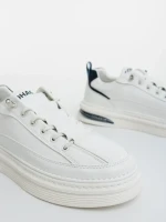 Мъжки бели с синю спортни обувки от еко кожа Kenney