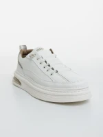 Мъжки бели с бежово спортни обувки от еко кожа Kenney