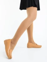 Дамски мокасини камел от екологична кожа Belora