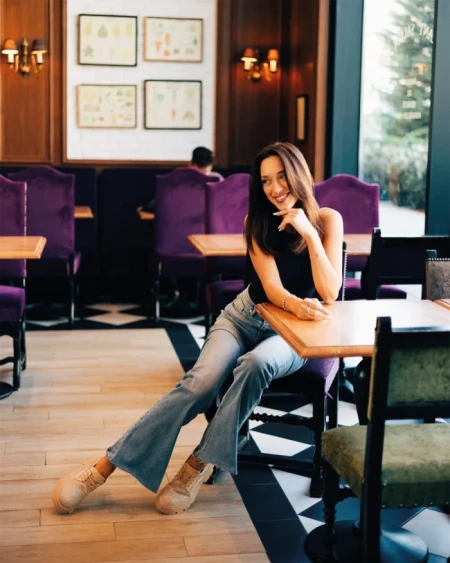 Дамски ежедневни обувки бежови от текстилен материал Norya