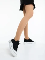 Дамски кецове  черни  от текстилен материал  Iraza