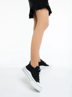 Дамски кецове  черни  от текстилен материал  Iraza