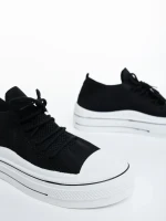 Дамски кецове  черни  от текстилен материал  Iraza