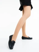 Дамски мокасини черни от екологична кожа Pamena