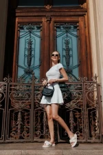 Дамски чехли бежови от екологична кожа Sarada