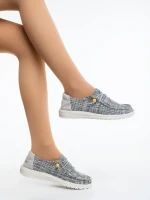 Дамски ежедневни обувки черни от текстилен материал Manara