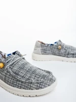 Дамски ежедневни обувки черни от текстилен материал Manara