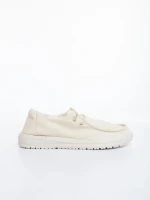 Дамски ежедневни обувки бежови от текстилен материал Mirada