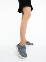 Дамски ежедневни обувки черни от текстилен материал Maziva