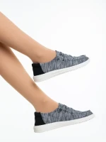 Дамски ежедневни обувки черни от текстилен материал Maziva