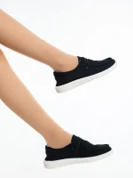 Дамски ежедневни обувки черни от текстилен материал Mirada