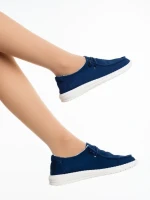 Дамски ежедневни обувки сини от текстилен материал Mirada