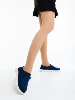 Дамски ежедневни обувки сини от текстилен материал Mirada
