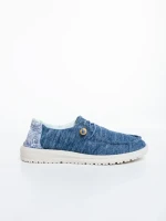Дамски ежедневни обувки сини от текстилен материал Midona