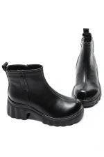 Ghete Dama din piele naturala 82620 BLACK | ADVANCER