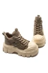 Ghete Dama din piele naturala 5020-1 KHAKI | ADVANCER