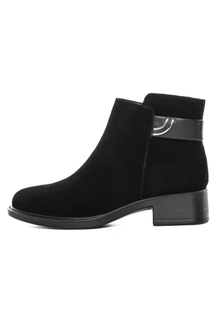 Ghete Dama din piele naturala R52131-35 BLACK | ADVANCER