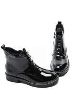 Ghete Dama din piele naturala Q1227-21 BLACK | ADVANCER