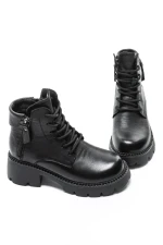 Ghete Dama din piele naturala 8099-2 BLACK | ADVANCER