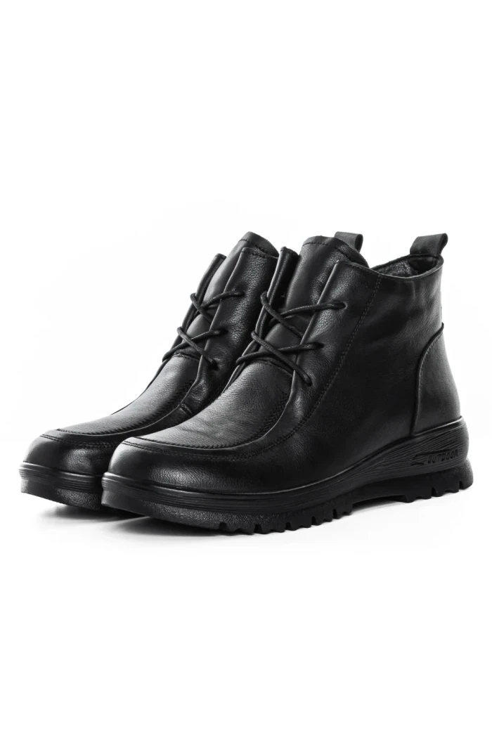 Ghete Dama din piele naturala 5853 BLACK | ADVANCER