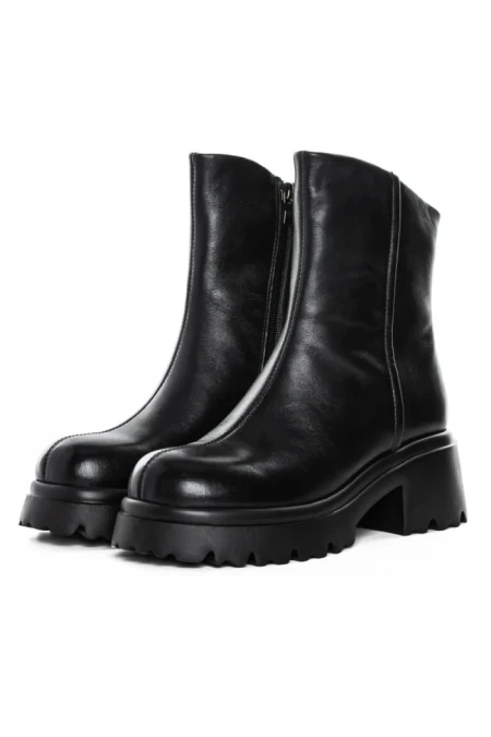 Ghete Dama din piele naturala 83125 BLACK | ADVANCER