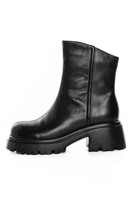 Ghete Dama din piele naturala 83125 BLACK | ADVANCER