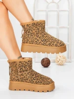 Ghete Dama din piele naturala 5W93 LEOPARD PRINT | PANTOFUL