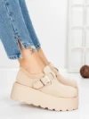 Ghete Dama cu Platforma 58WL18 BEIGE | MEI