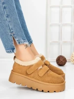 Ghete Dama din piele naturala 5W92 YELLOW | PANTOFUL