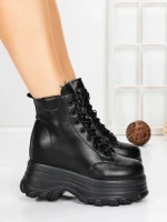 Ghete Dama cu Platforma 58WL30 BLACK | MEI