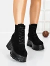 Ghete Dama cu Platforma 58WL31 BLACK | MEI