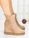 Ghete Dama cu Platforma 5AH51 DARK BEIGE | MEI