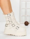 Ghete Dama cu Platforma 56WL2 BEIGE | MEI