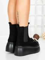 Ghete Dama cu Platforma 56WL9 BLACK | MEI
