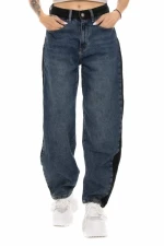 Blugi Dama RF168 ALBASTRU-NEGRU | MINA