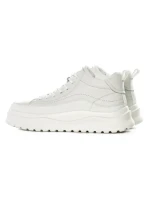 Ghete Barbati din piele naturala 7793 WHITE | ADVANCER