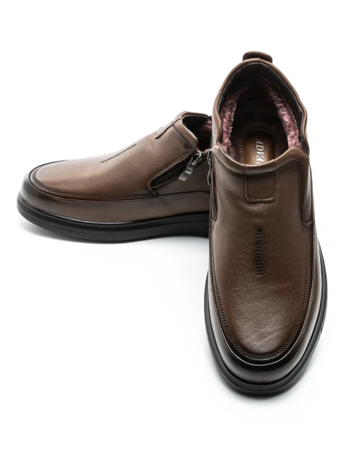 Ghete Barbati din piele naturala 565M011 BROWN | ADVANCER