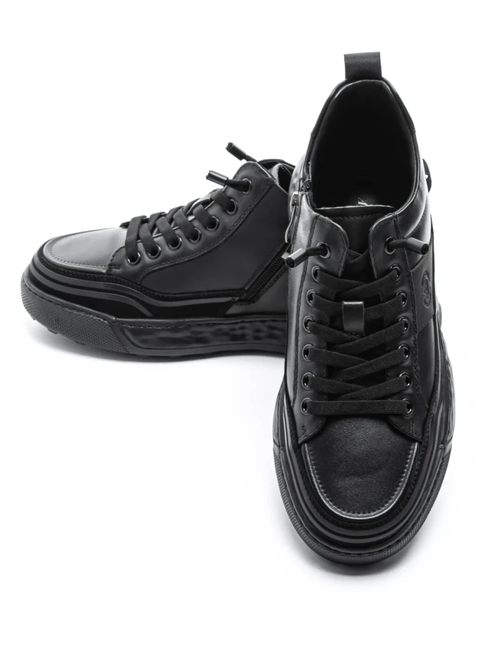 Ghete Barbati din piele naturala 88805 BLACK | ADVANCER