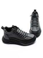 Ghete Barbati din piele naturala M668 GREY | ADVANCER