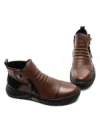 Ghete Barbati din piele naturala HJNH-04 BROWN | ADVANCER