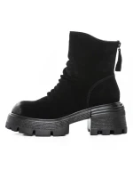 Ghete Dama din piele naturala D28-3F BLACK | ADVANCER