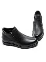 Ghete Barbati din piele naturala L225311 BLACK | ADVANCER