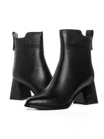 Ботуши с дебел ток K107-55-B81A Черен » MeiMall.bg