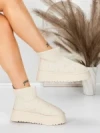 Ghete UG Dama 8733 BEIGE | MEI