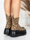Ghete Dama cu Platforma 56WL11 LEOPARD PRINT | MEI